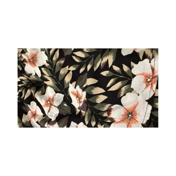 Volcom Black and Cream Floral Top - Picture 5 of 9